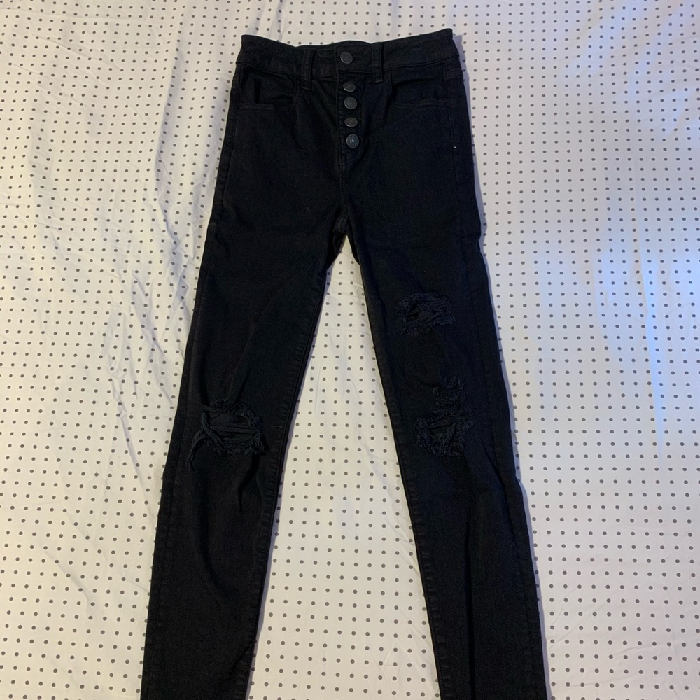 00 american eagle super high rise jeggings